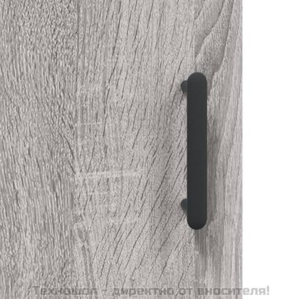 Висок шкаф, сив сонома, 69,5x34x180 см, инженерно дърво