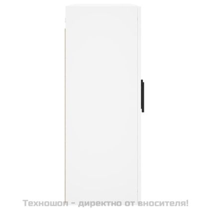 Стенни шкафове, 2 бр, бели, инженерно дърво