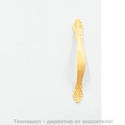 Висок шкаф, бял гланц, 34,5x34x180 см, инженерно дърво