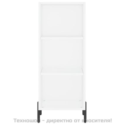 Висок шкаф, бял, 34,5x34x180 см, инженерно дърво