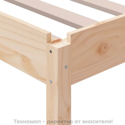 Стифиращо легло 90x190 см масивно борово дърво