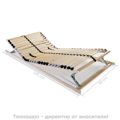 Подматрачни рамки с 28 ламела, 2 бр, 7 зони, 90x200 см