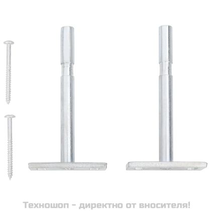 Стенен рафт за чекмеджета, дъб и бяло, 60x23,5x10 см, MDF