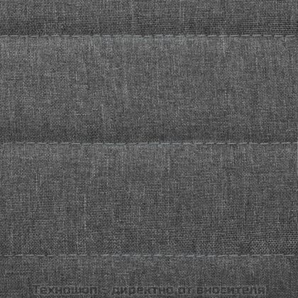 Трапезни столове, 2 бр, светлосиви, текстил