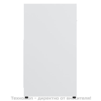 Шкаф за баня, бял, 60x33x61 см, инженерно дърво