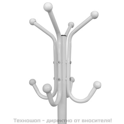 Стилна бяла закачалка за дрехи