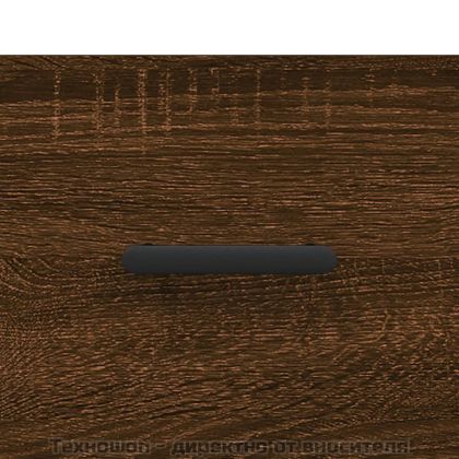 Висок шкаф, кафяв дъб, 69,5x34x180 см, инженерно дърво