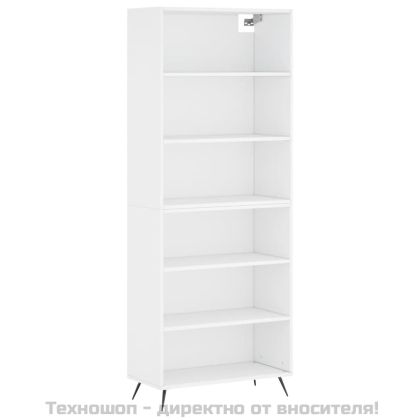 Висок шкаф, бял, 69,5x32,5x180 см, инженерно дърво