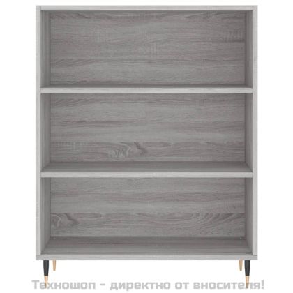 Висок шкаф, сив сонома, 69,5x32,5x180 см, инженерно дърво