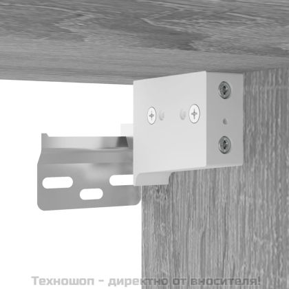 Висок шкаф, сив сонома, 69,5x32,5x180 см, инженерно дърво