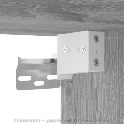 Висок шкаф, сив сонома, 69,5x32,5x180 см, инженерно дърво