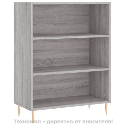 Висок шкаф, сив сонома, 69,5x32,5x180 см, инженерно дърво