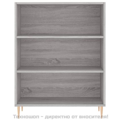 Висок шкаф, сив сонома, 69,5x32,5x180 см, инженерно дърво