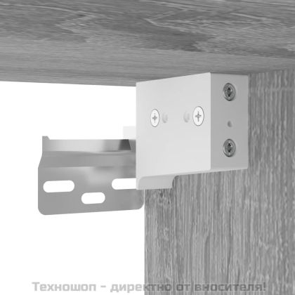 Висок шкаф, сив сонома, 69,5x32,5x180 см, инженерно дърво