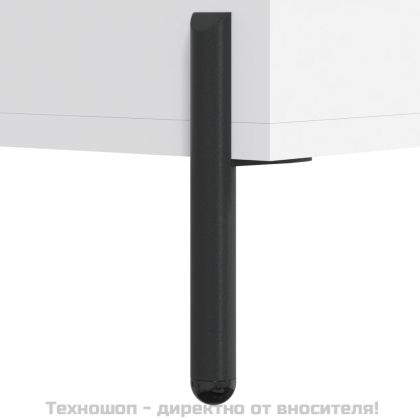 Висок шкаф, бял, 69,5x32,5x180 см, инженерно дърво