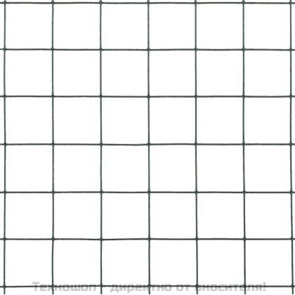 Кокошкарска мрежа, стомана с PVC покритие, 10x0,5 м, зелена