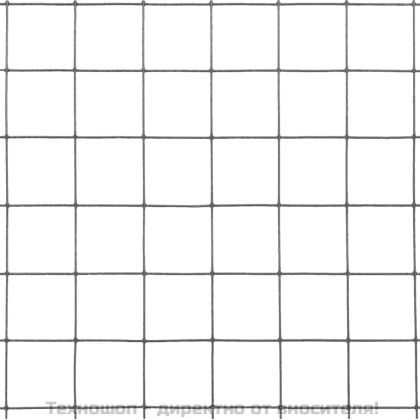 Кокошкарска мрежа, стомана с PVC покритие, 10x1 м, сива