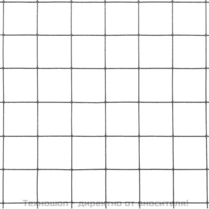 Кокошкарска мрежа, стомана с PVC покритие, 10x0,5 м, сива