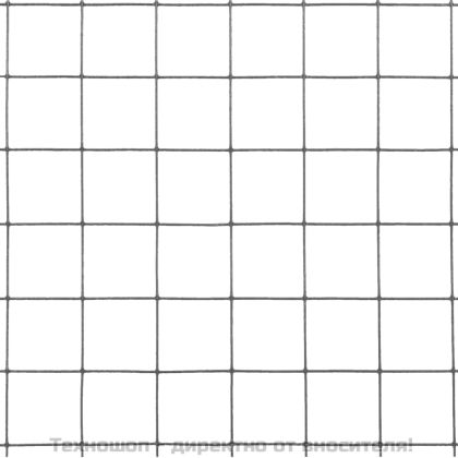 Кокошкарска мрежа, стомана с PVC покритие, 25х0,5 м, сива