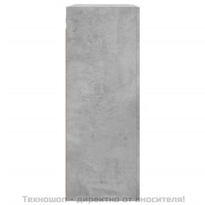 Стенни шкафове, 2 бр, бетонно сиви, инженерно дърво