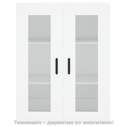 Висок шкаф, бял, 69,5x34x180 см, инженерно дърво