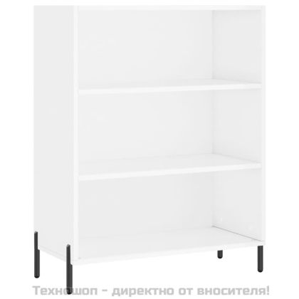 Висок шкаф, бял, 69,5x34x180 см, инженерно дърво