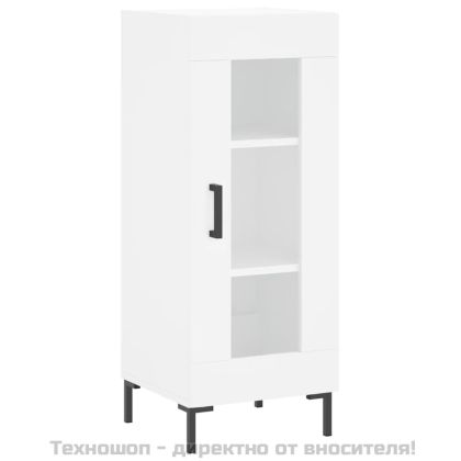 Висок шкаф, бял, 34,5x34x180 см, инженерно дърво