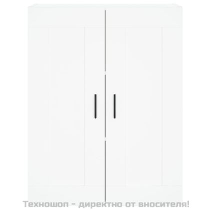 Висок шкаф, бял, 69,5x34x180 см, инженерно дърво