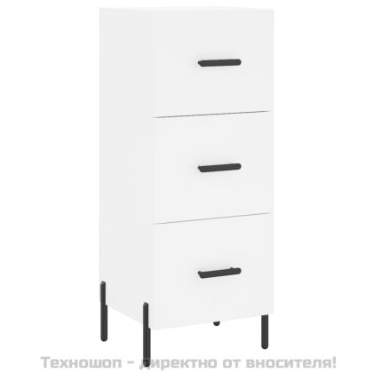 Висок шкаф, бял, 34,5x34x180 см, инженерно дърво