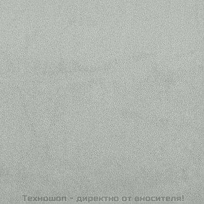 Кушетка, светлосива, 90x190 см, кадифе