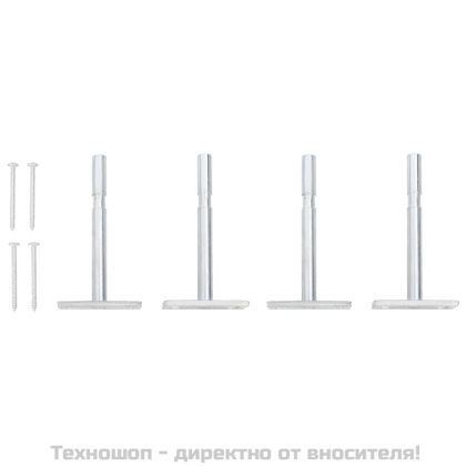 Стенни рафтове с чекмеджета 2 бр бетонно сив 60x23,5x10 см МДФ