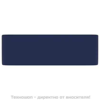 Луксозна мивка, матово тъмносиня, 41x30x12 см, керамика