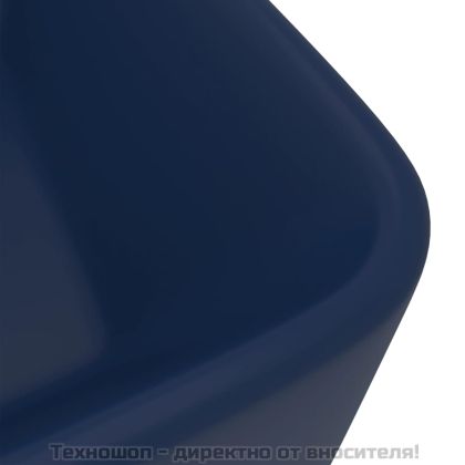 Луксозна мивка, матово тъмносиня, 41x30x12 см, керамика