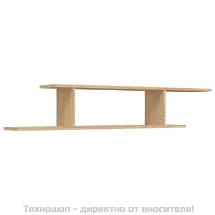 Стенен ТВ рафт, дъб сонома, 125x18x23 см, инженерно дърво