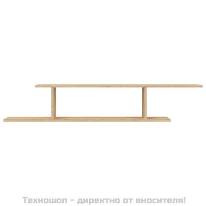 Стенен ТВ рафт, дъб сонома, 125x18x23 см, инженерно дърво