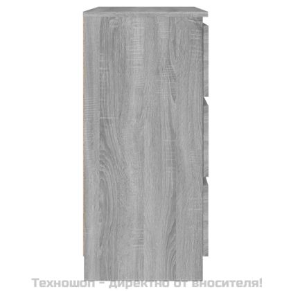 Сайдборд, сив сонома, 60x35x76 см, инженерно дърво
