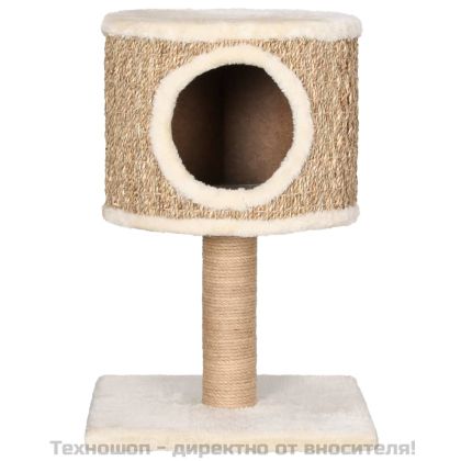 Котешко дърво с кондо и драскалка, 52 см, морска трева