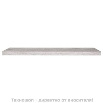 Окачени стенни рафтове 4 бр бетонно сиви 90x23,5x3,8 см МДФ