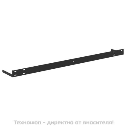 Окачени стенни рафтове 4 бр бетонно сиви 90x23,5x3,8 см МДФ