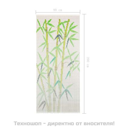 Завеса за врата против насекоми, бамбук, 90x200 cм