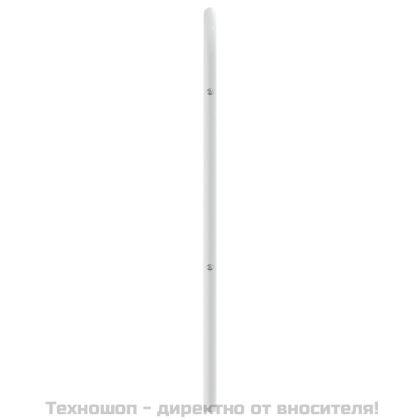 Метална табла за глава, бяла, 75 см