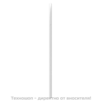 Метална табла за глава, бяла, 75 см