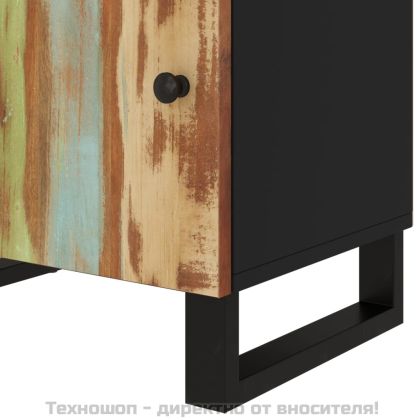 Нощно шкафче 50x33x60 см масивно регенерирано и инженерно дърво