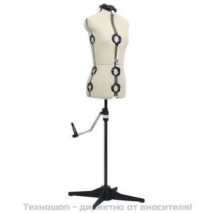 Регулируем манекен, женски, кремав, размер S/33-40