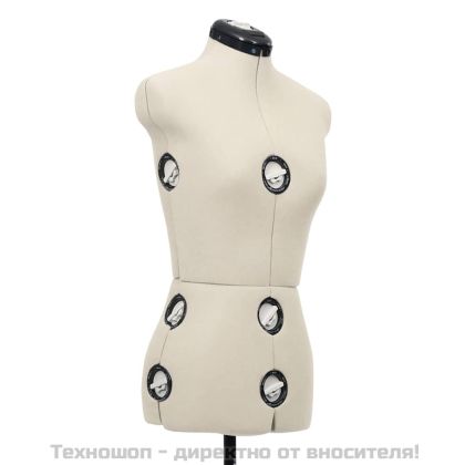 Регулируем манекен, женски, кремав, размер S/33-40