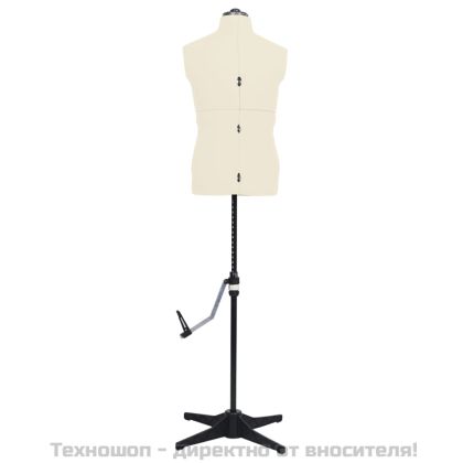 Регулируем манекен, мъжки, кремав, размери 37-45