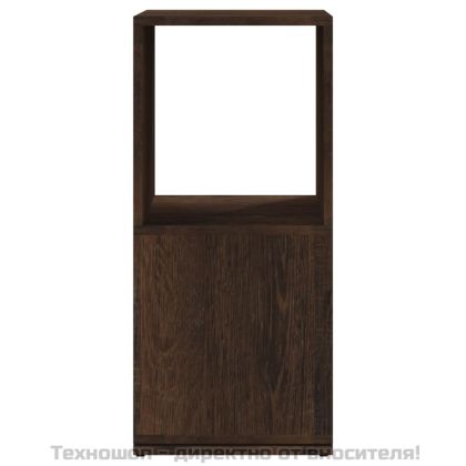 Въртящ се шкаф, опушен дъб, 34,5x34,5x75,5 см, инженерно дърво