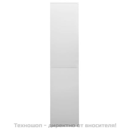 Офис шкаф с плъзгаща се врата, светлосив, 90x40x180 см, стомана