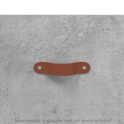 Висок шкаф, бетонно сив, 69,5x34x180 см, инженерно дърво