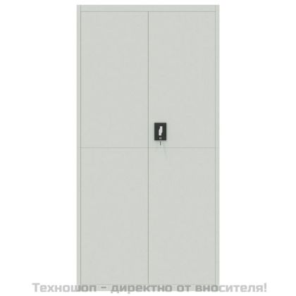 Шкаф за папки светлосив 90x40x220 см стомана